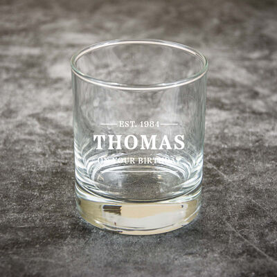 On your Birthday Whiskey Glass in Gift Box